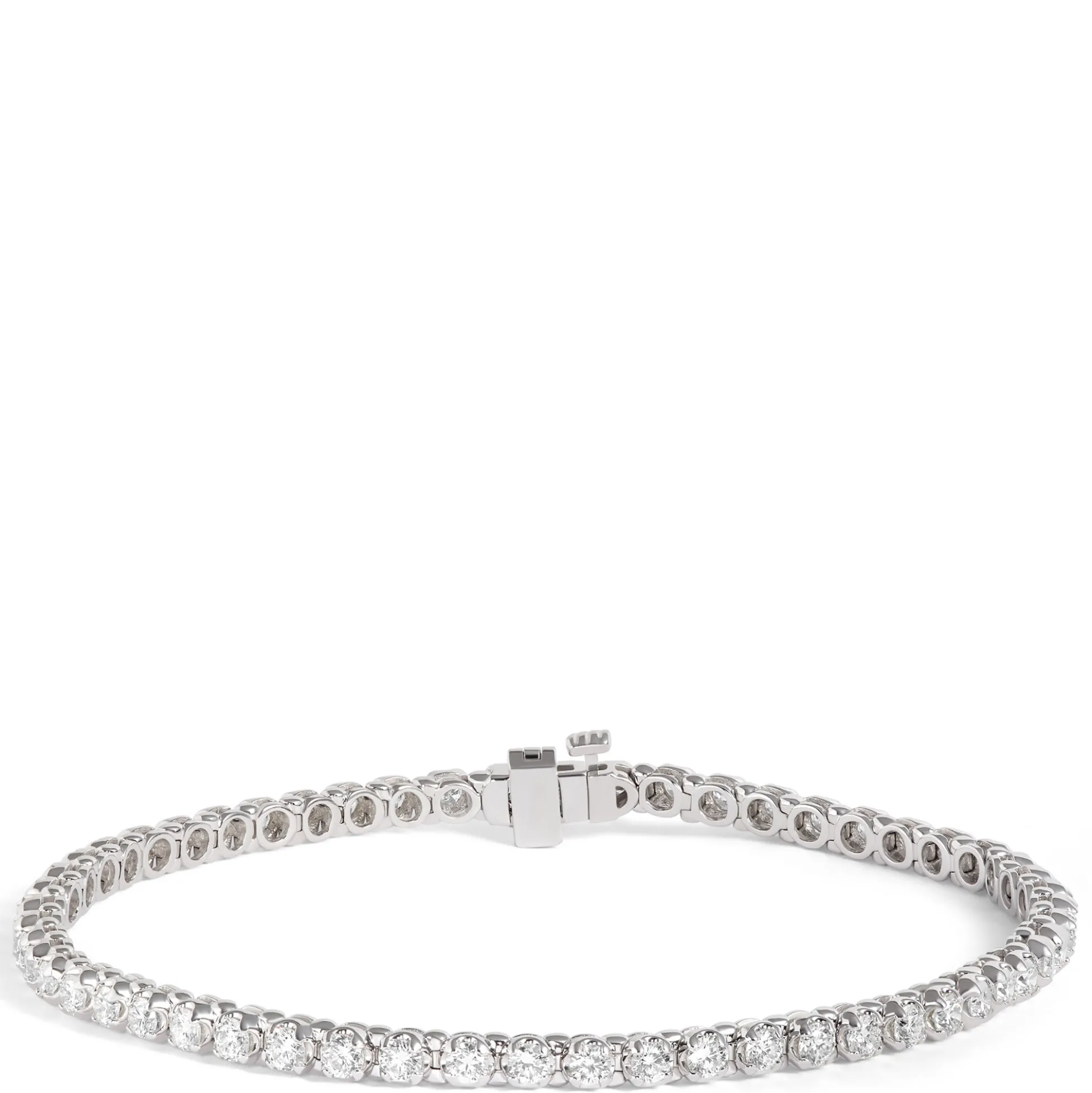 Buttercup Diamond Tennis Bracelet, 14K White Gold
