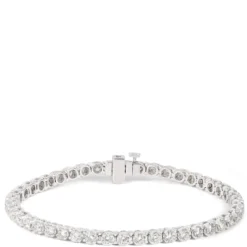 Buttercup Set Diamond Bracelet, 14K White Gold