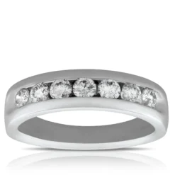 Channel Set Diamond Band 14K