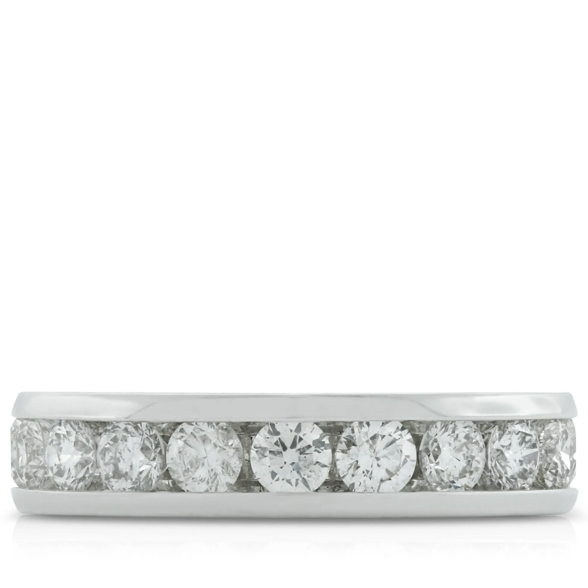 Channel Set Diamond Band 14K, 1.23 ctw.