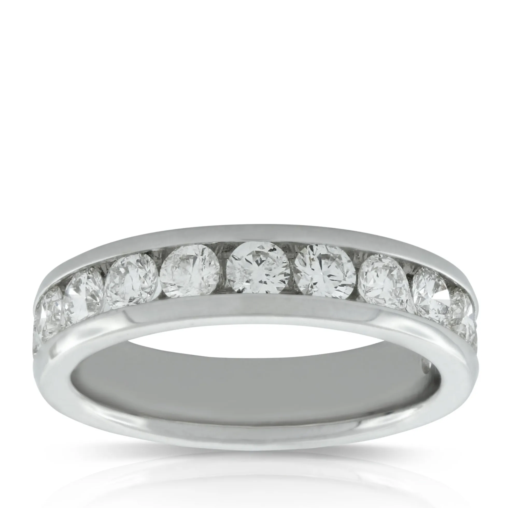 Channel Set Diamond Band 14K, 1.23 ctw.