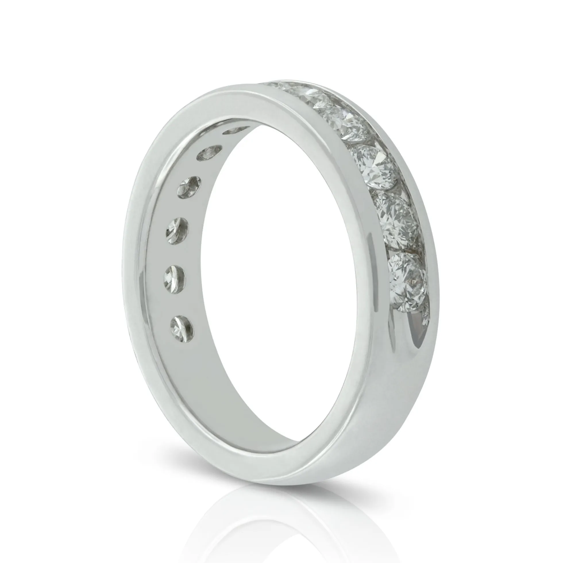 Channel Set Diamond Band 14K, 1.23 ctw.