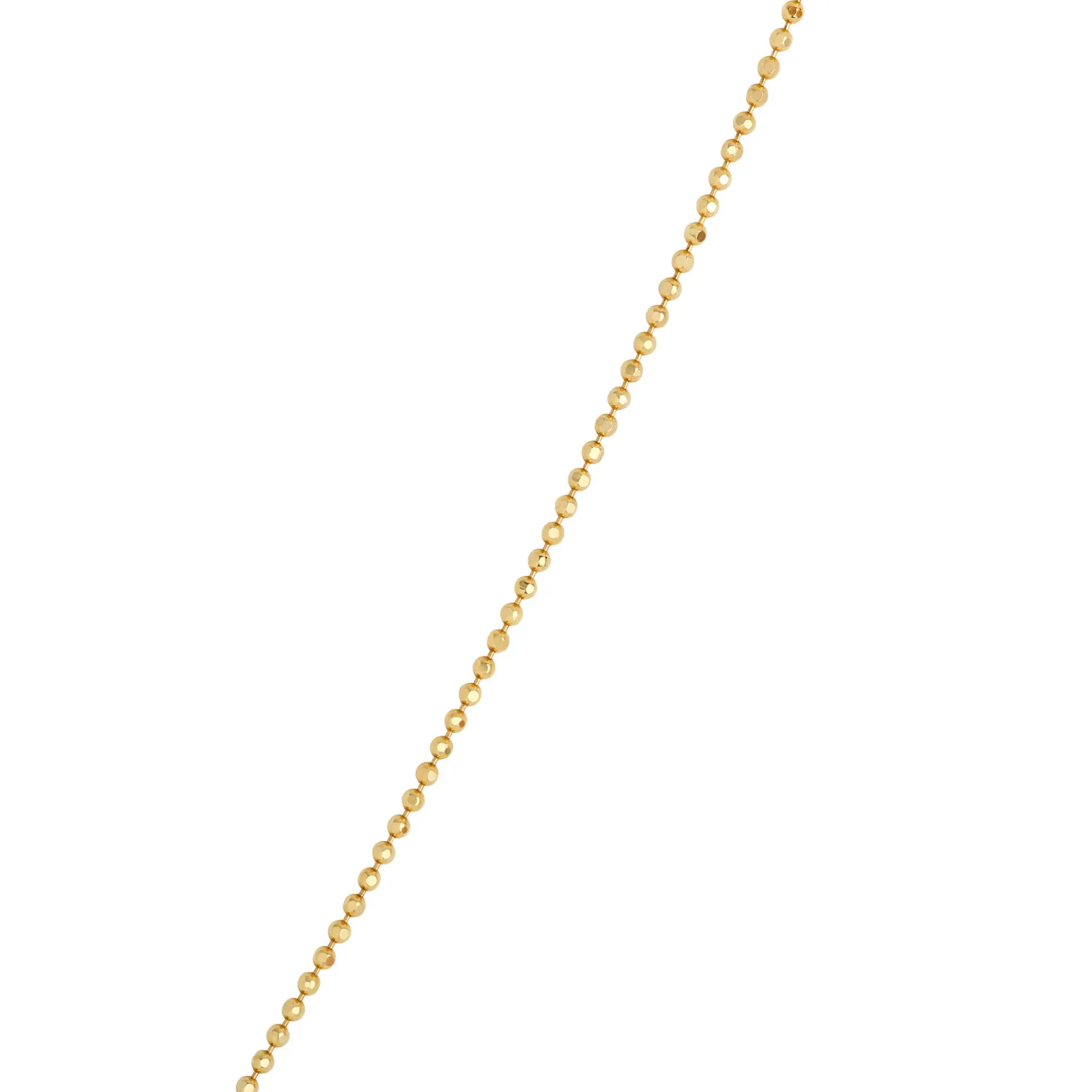 Classic Bead Chain, 1.2mm, 14K Yellow Gold
