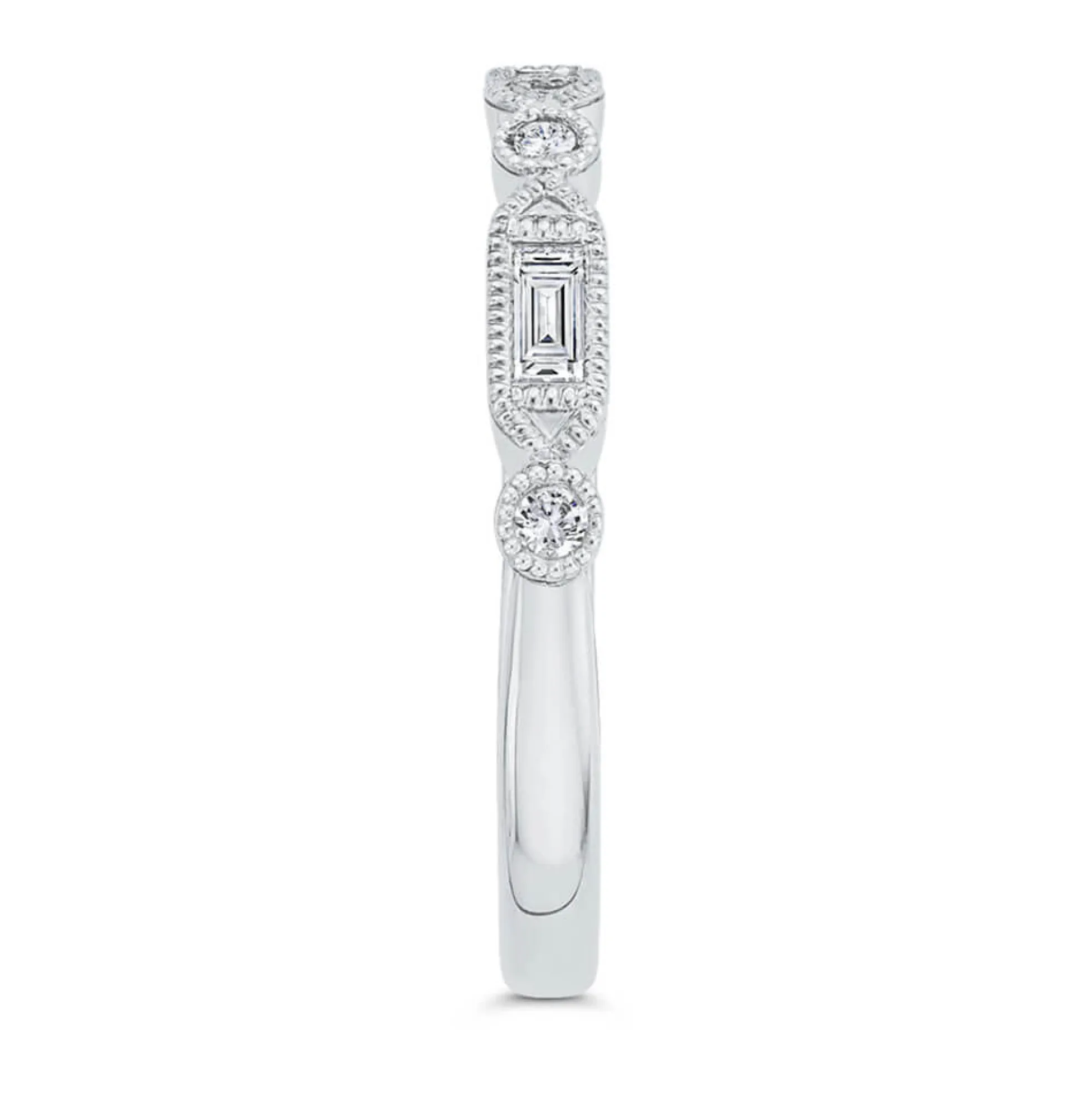Classic Bella Ponte Bridal Band, ¼ Total Carat Weight, 14K White Gold