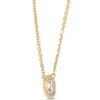 Classic Bezel Set Round Diamond Pendant, ⅓ Carat, 18K Yellow Gold