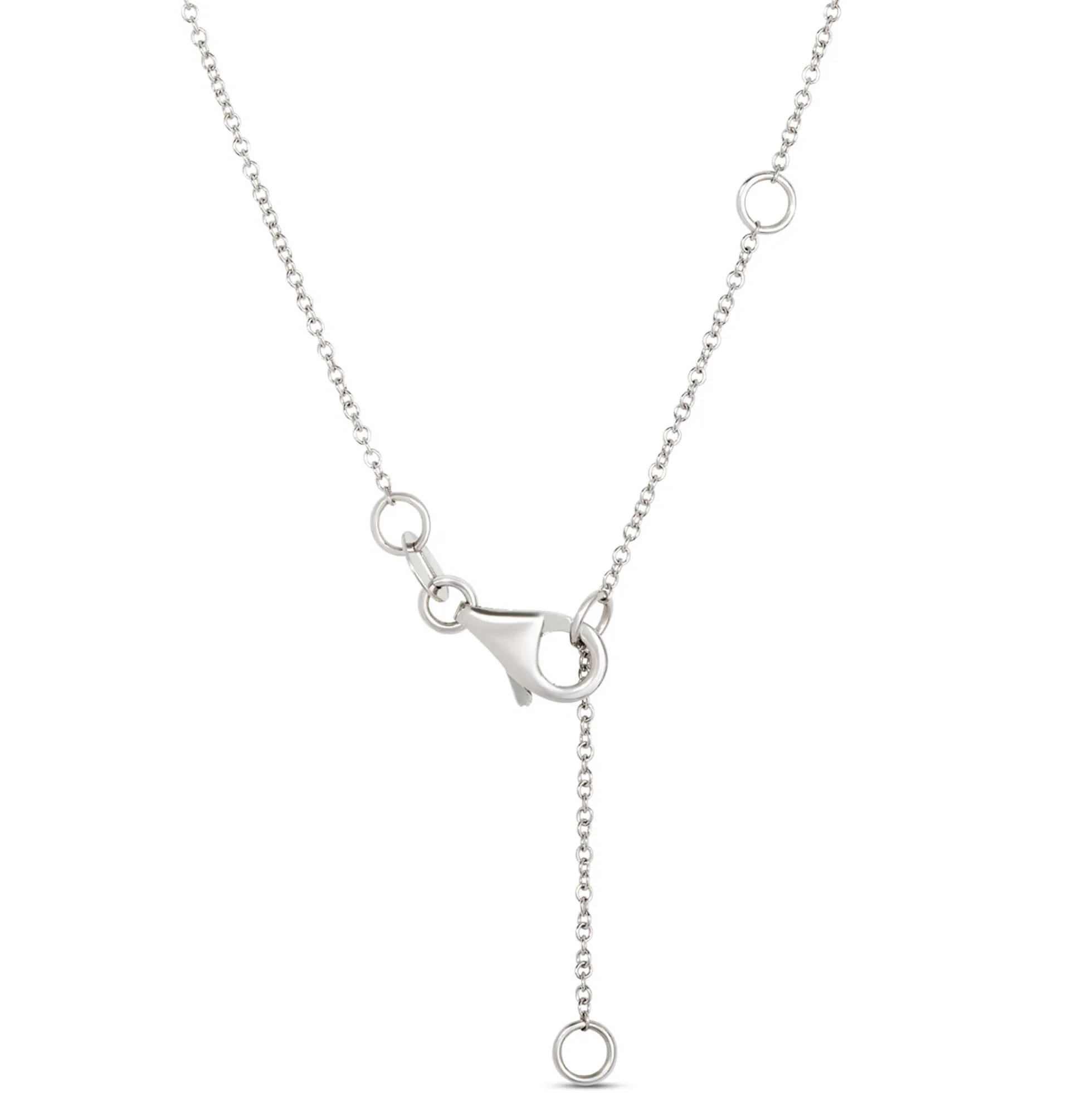 Classic Round Blue Topaz Bar Pendant, 14K Yellow Gold
