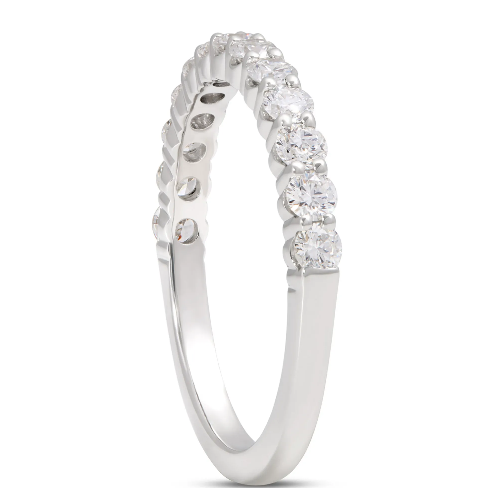 Classic Round Diamond Eternity Ring, ¾ Carat Total Weight, Platinum
