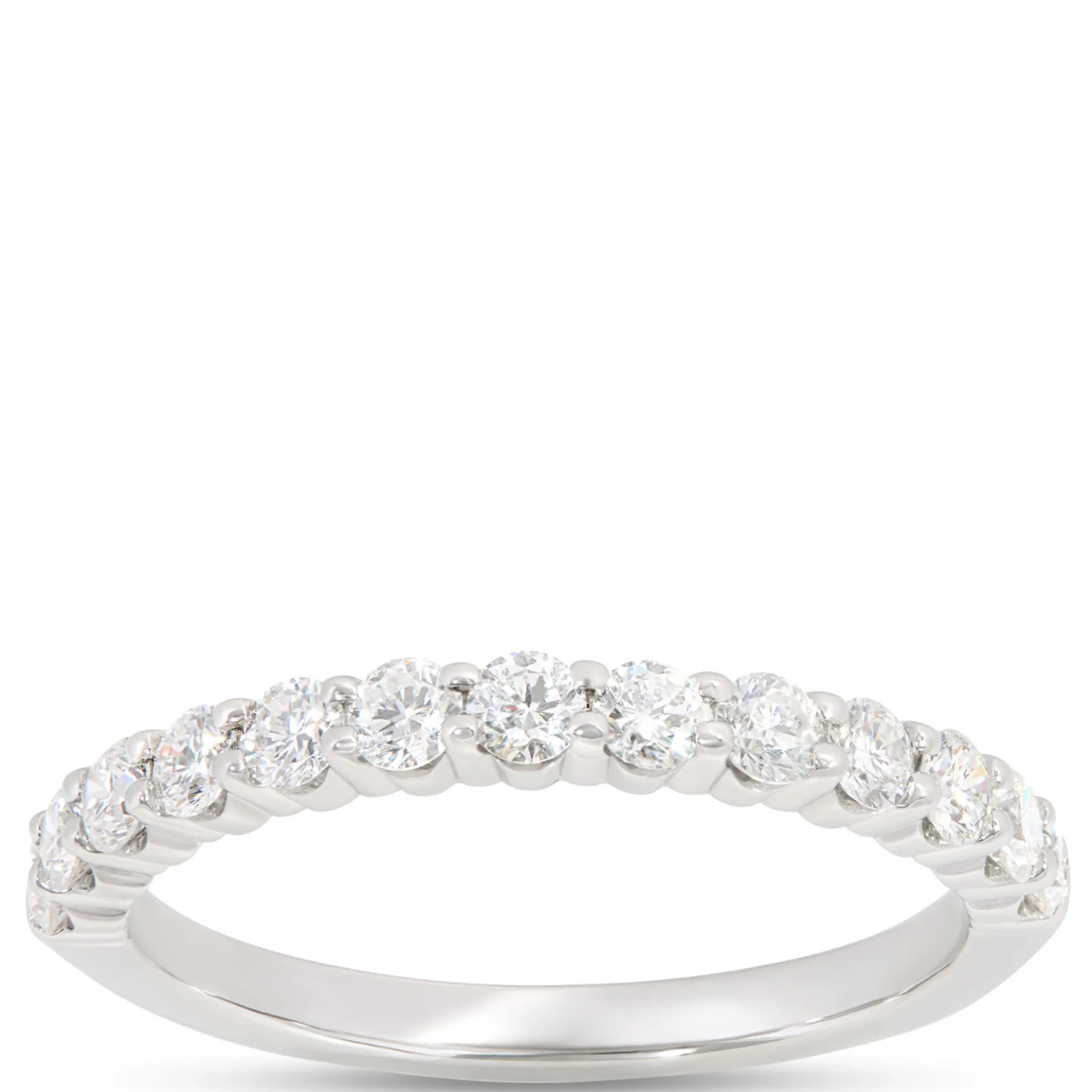 Classic Round Diamond Eternity Ring, ¾ Carat Total Weight, Platinum