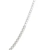 Classic Round Diamond Necklace, 3 Total Carat Weight, 14k White Gold