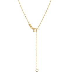 Classic Round Diamond Necklace, ⅔ Total Carat Weight, 14K Yellow Gold