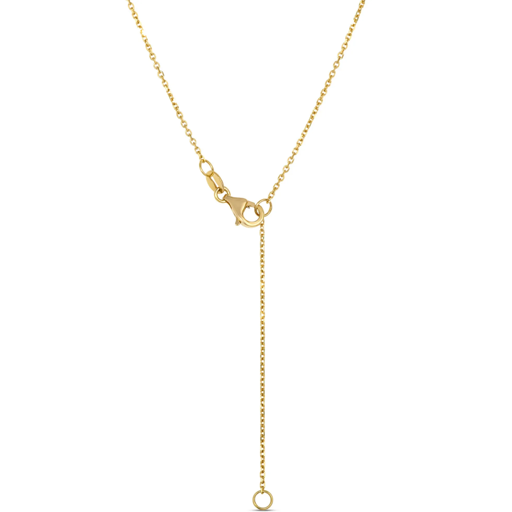 Classic Round Diamond Necklace, ⅔ Total Carat Weight, 14K Yellow Gold