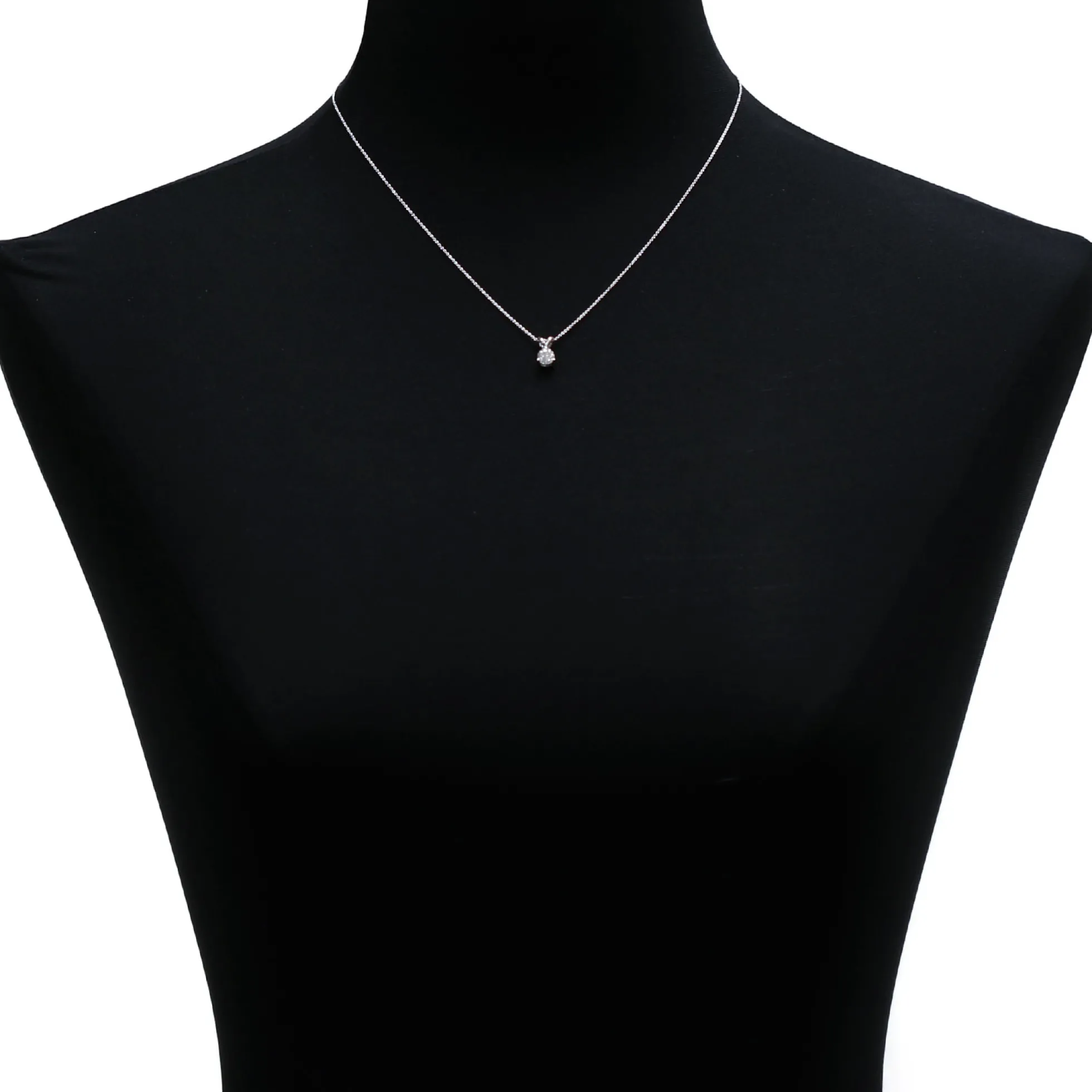 Classic Round Diamond Pendant, ⅓ Carat Total Weight, 14K Yellow Gold