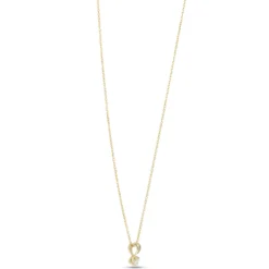 Classic Round Diamond Pendant, 1/5 Carat Total Weight, 14K Yellow Gold