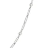 Classic Round Diamond Station Necklace, 1 ½ Carat Total Weight, 14K White Gold
