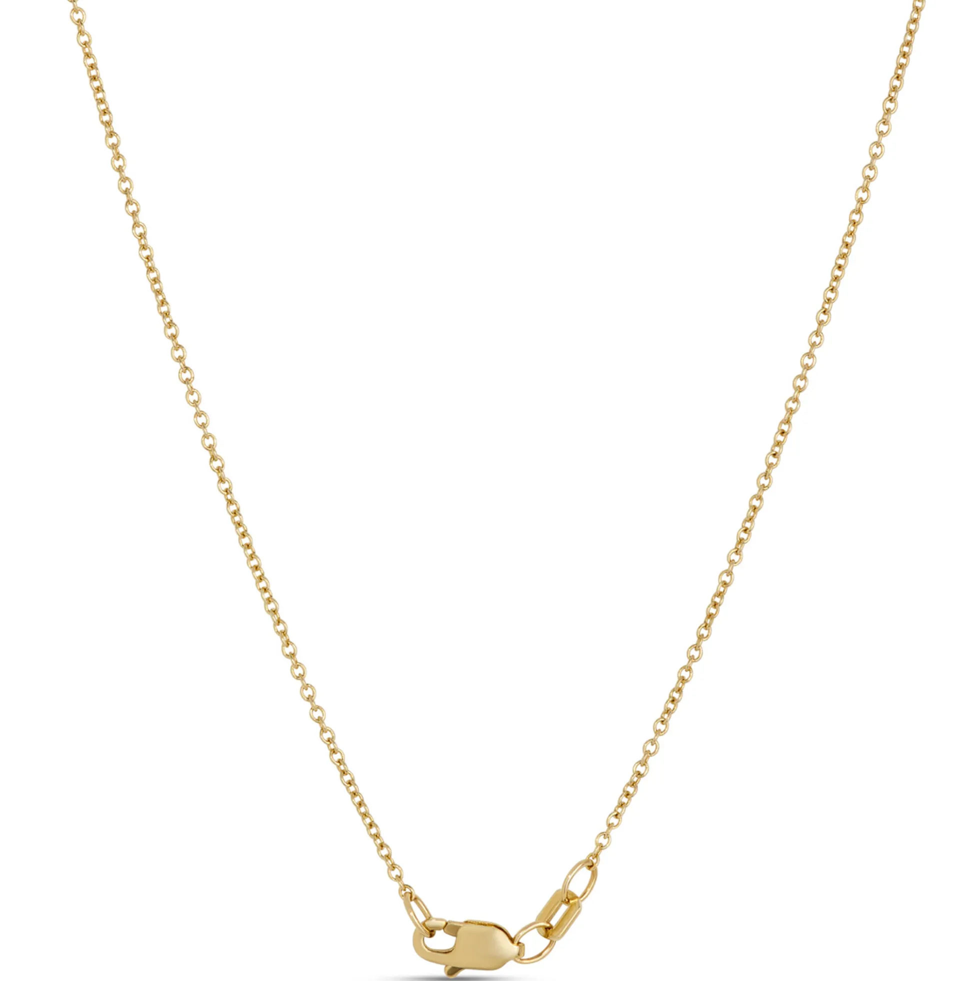 Classic Round Diamond Station Necklace, ½ Carat Total Weight, 14K Yellow Gold