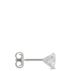 Classic Round Diamond Studs, 1 Carat Total Weight, in 14K White Gold