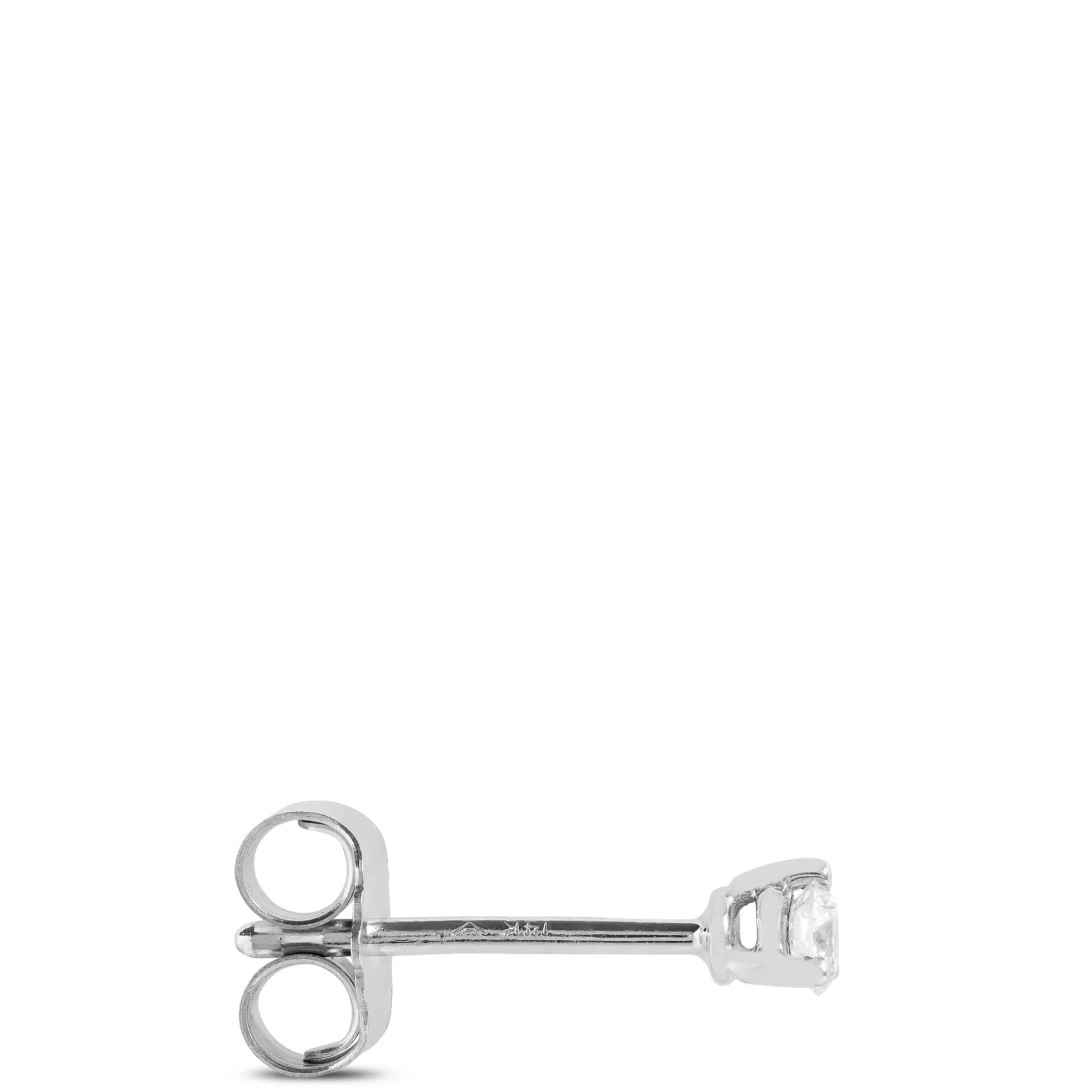 Classic Round Diamond Studs, 1/10 Carat Total Weight, in 14K White Gold