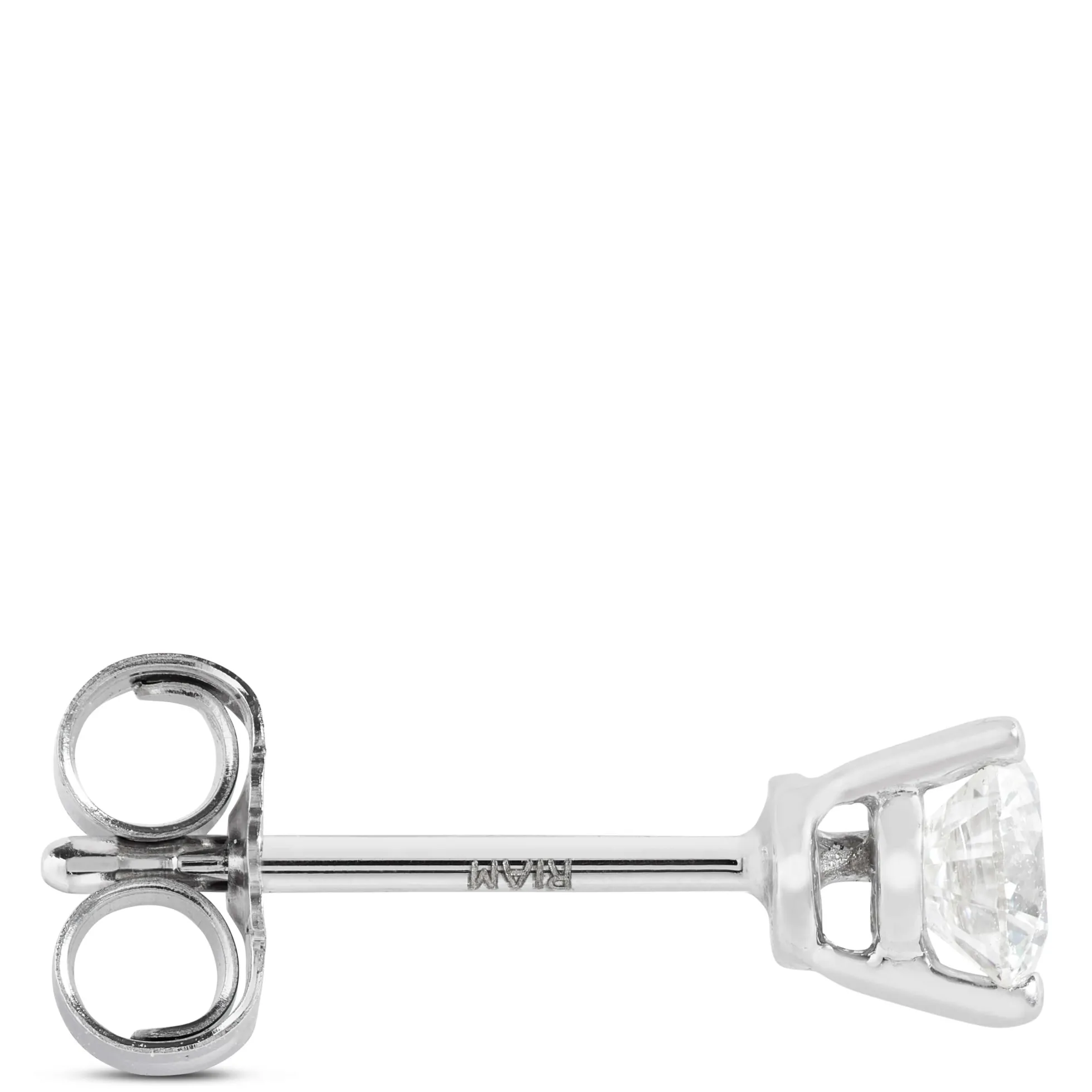 Classic Round Diamond Studs, 1/3 Carat Total Weight, in 14K White Gold
