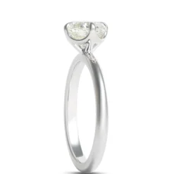 Classic Signature Diamond Engagement Ring, 1.5 Total Weight, 18K White Gold