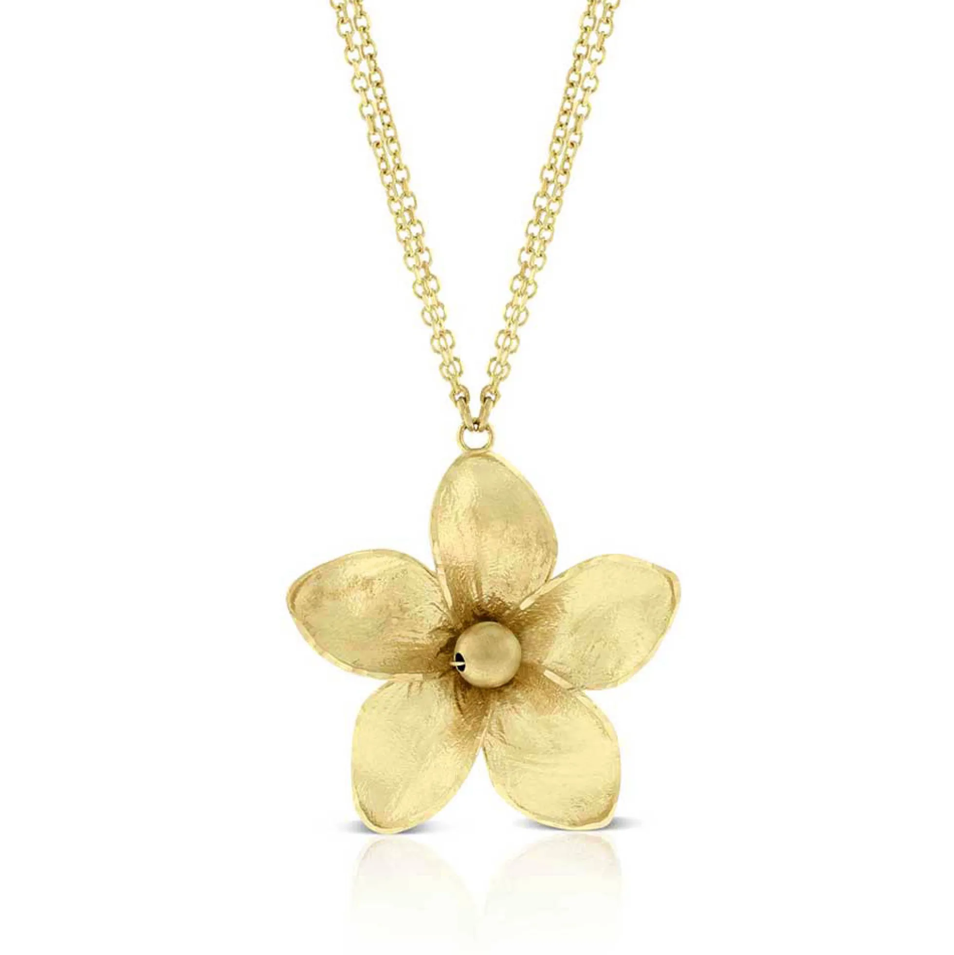 Classic Toscano Floral Pendant Necklace in 14K Yellow Gold