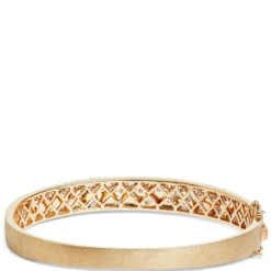 Confetti Diamond Bangle, 14K Yellow Gold