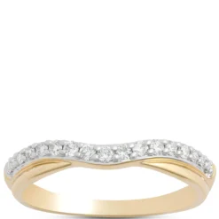 Contour Diamond Anniversary Band, 14K White Gold