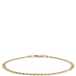 Cuban Link 8-Inch Bracelet, 14K Yellow Gold
