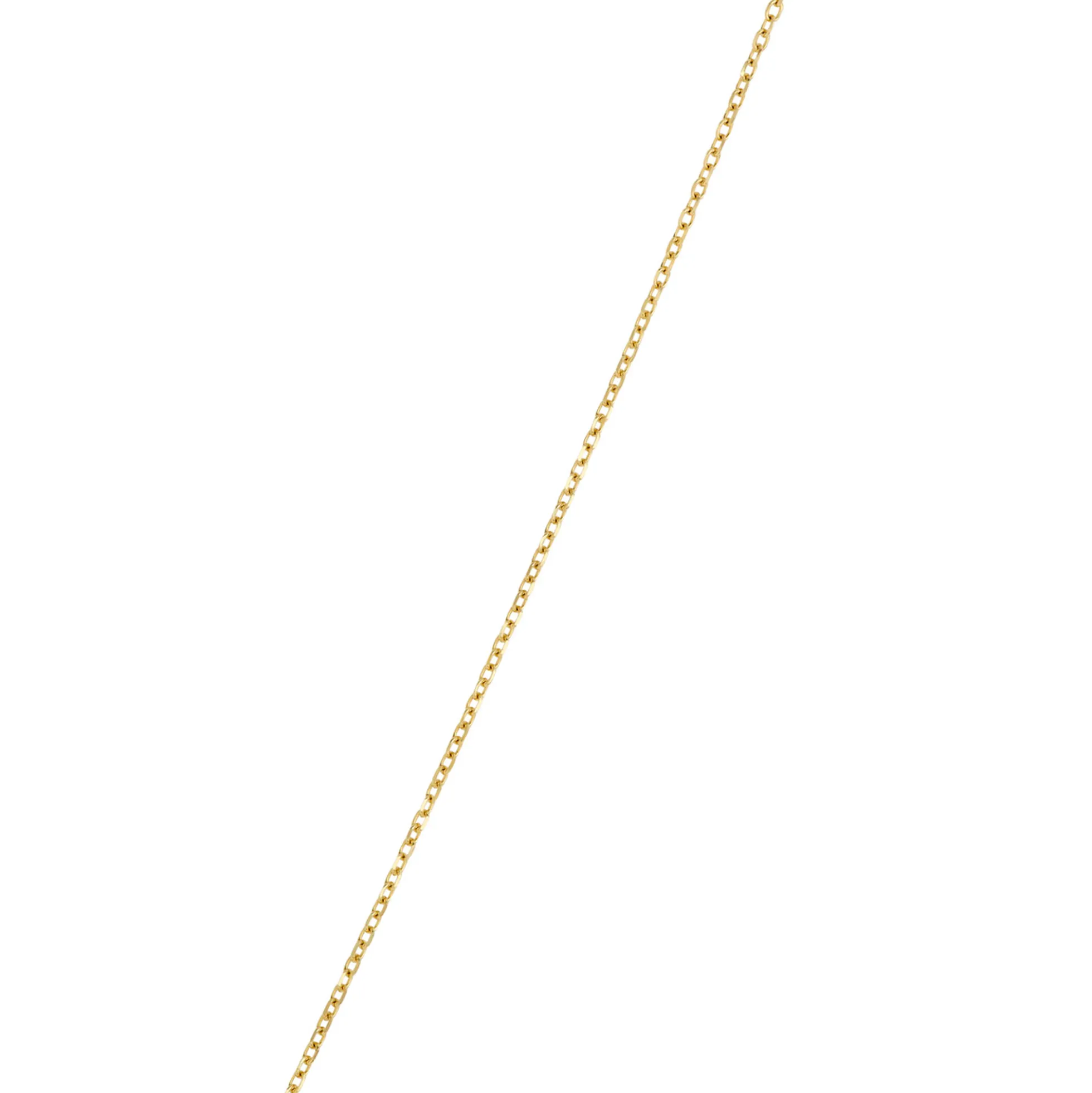 Cushion Aquamarine and Diamond Necklace, 1/10 Total Carat Weight, 14K Yellow Gold