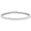 Cushion Shaped Link Diamond Bracelet 14K, 3 ctw.