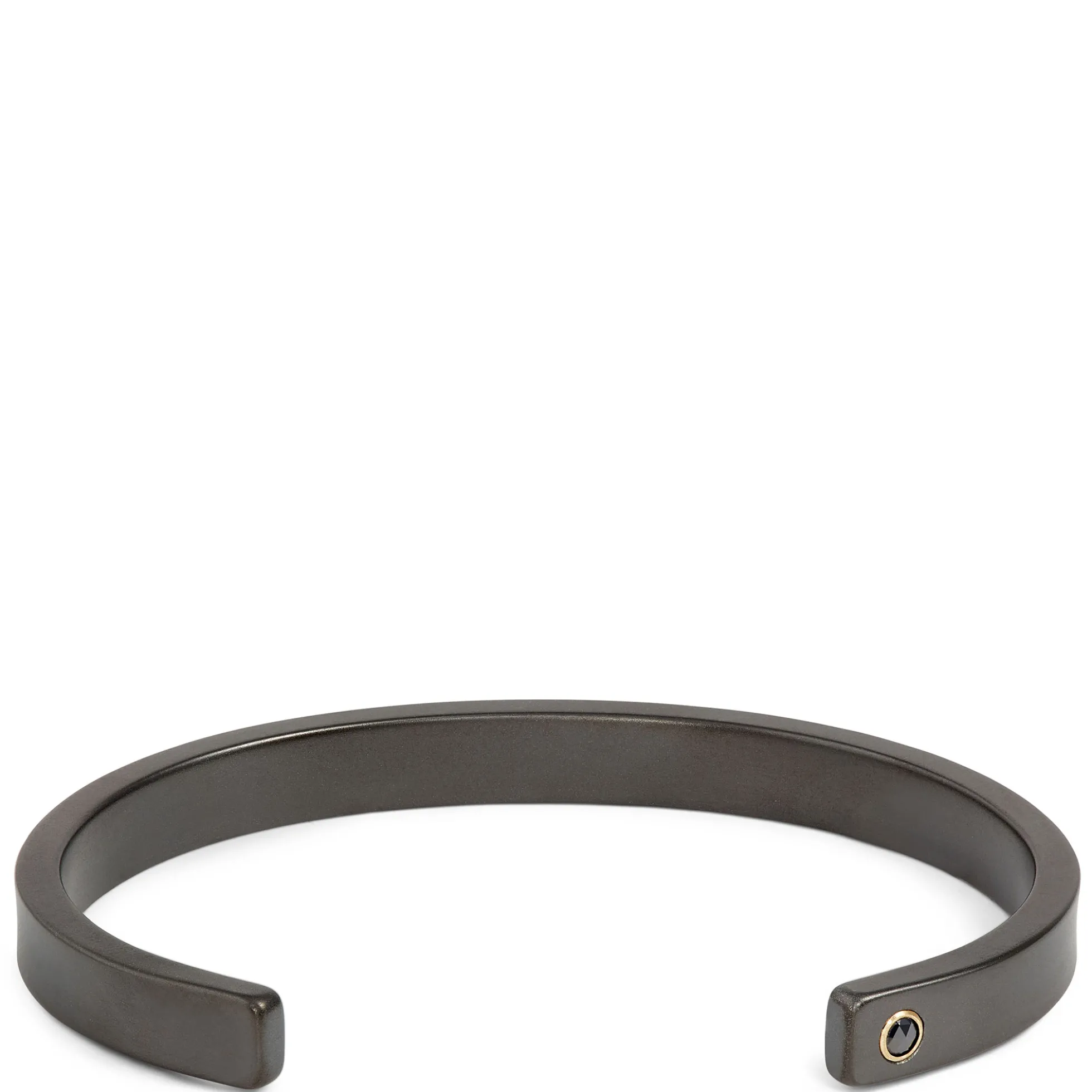 Dark Foiled Stainless-Steel Men’s Cuff, 6mm