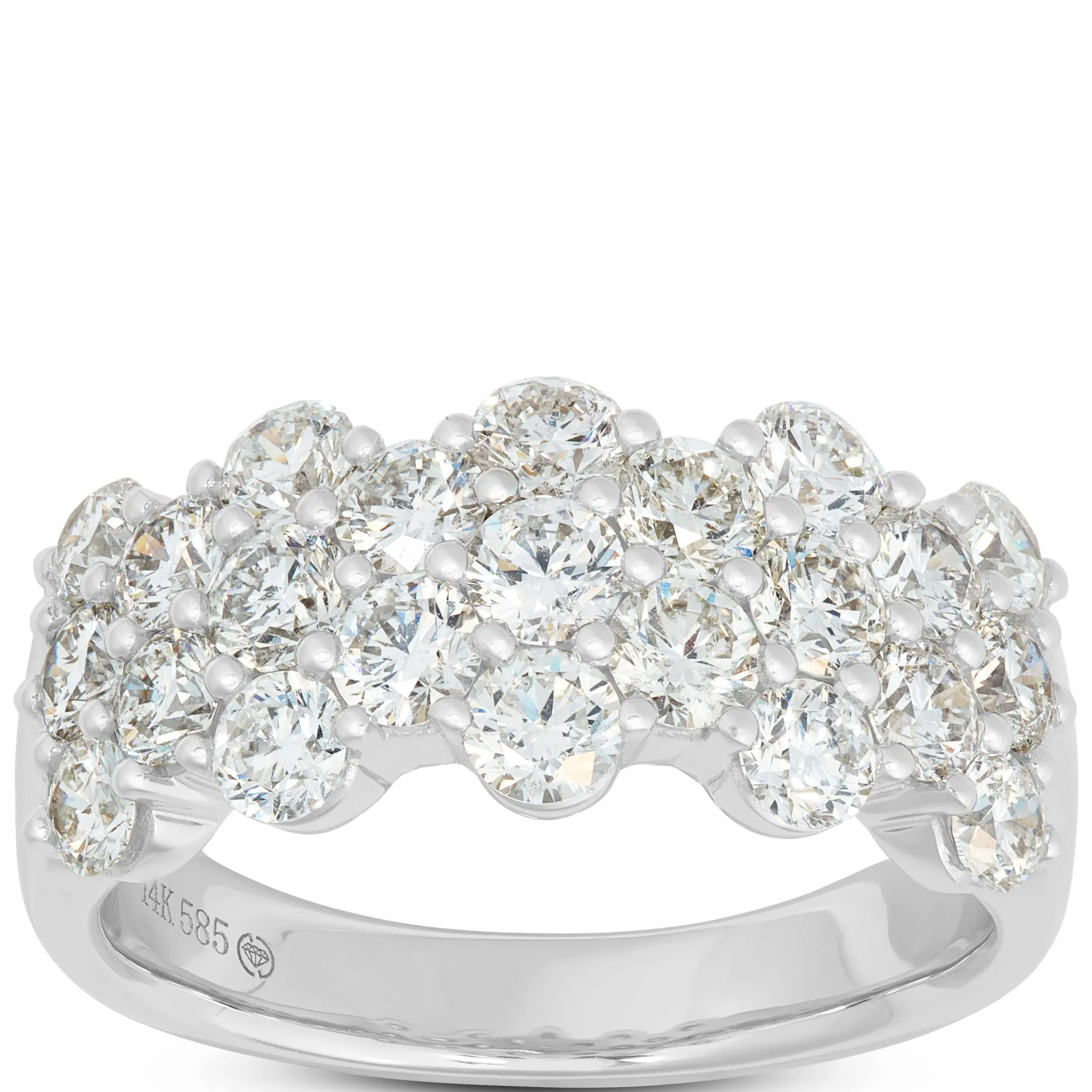 Diamond Band, 14K White Gold