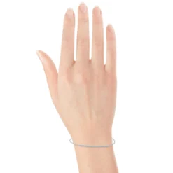 Diamond Bar Bracelet 14K