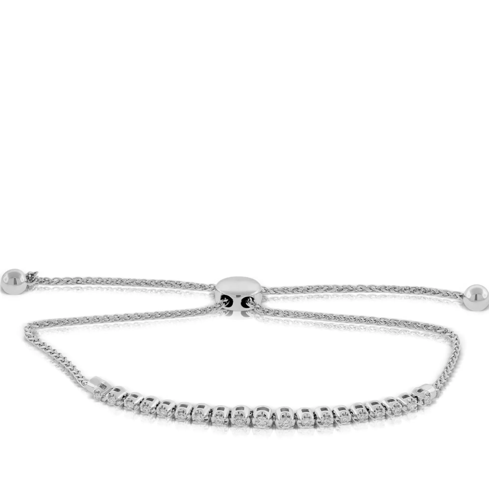 Diamond Bolo Bracelet 14K, 1/4 ctw.