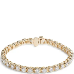 Diamond Buttercup Bracelet, 14K Yellow Gold