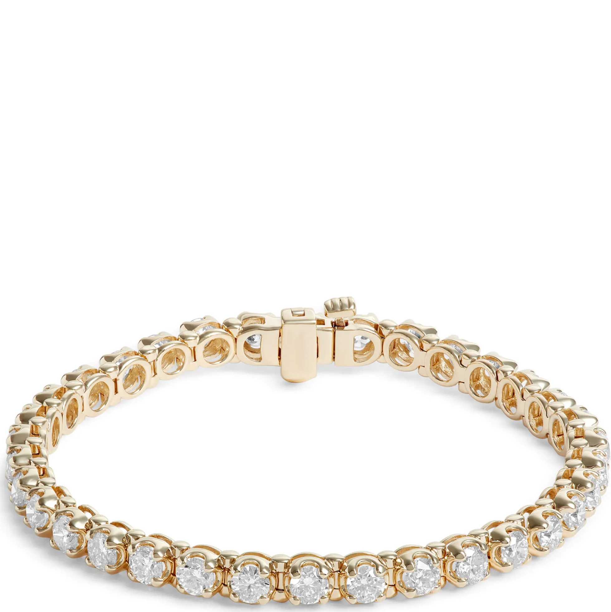 Diamond Buttercup Bracelet, 14K Yellow Gold