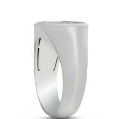 Diamond Cluster Ring, 14K White Gold