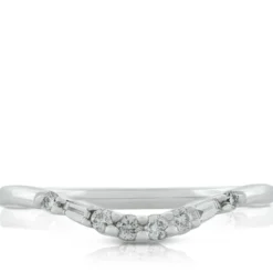 Diamond Contour Band 14K