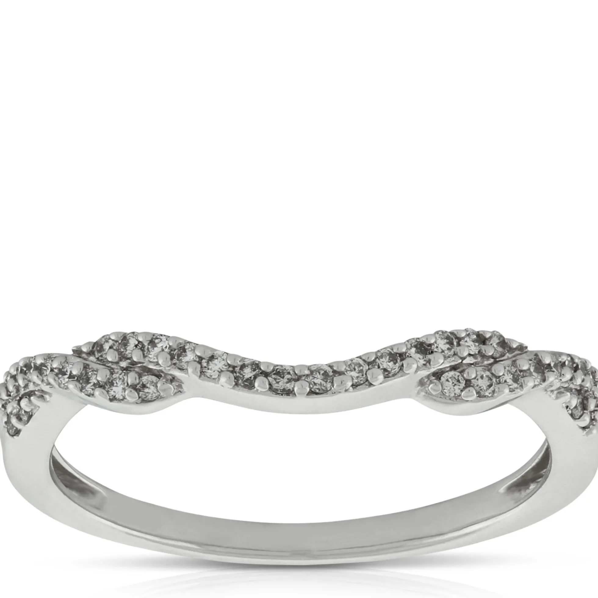 Diamond Contour Band 14K