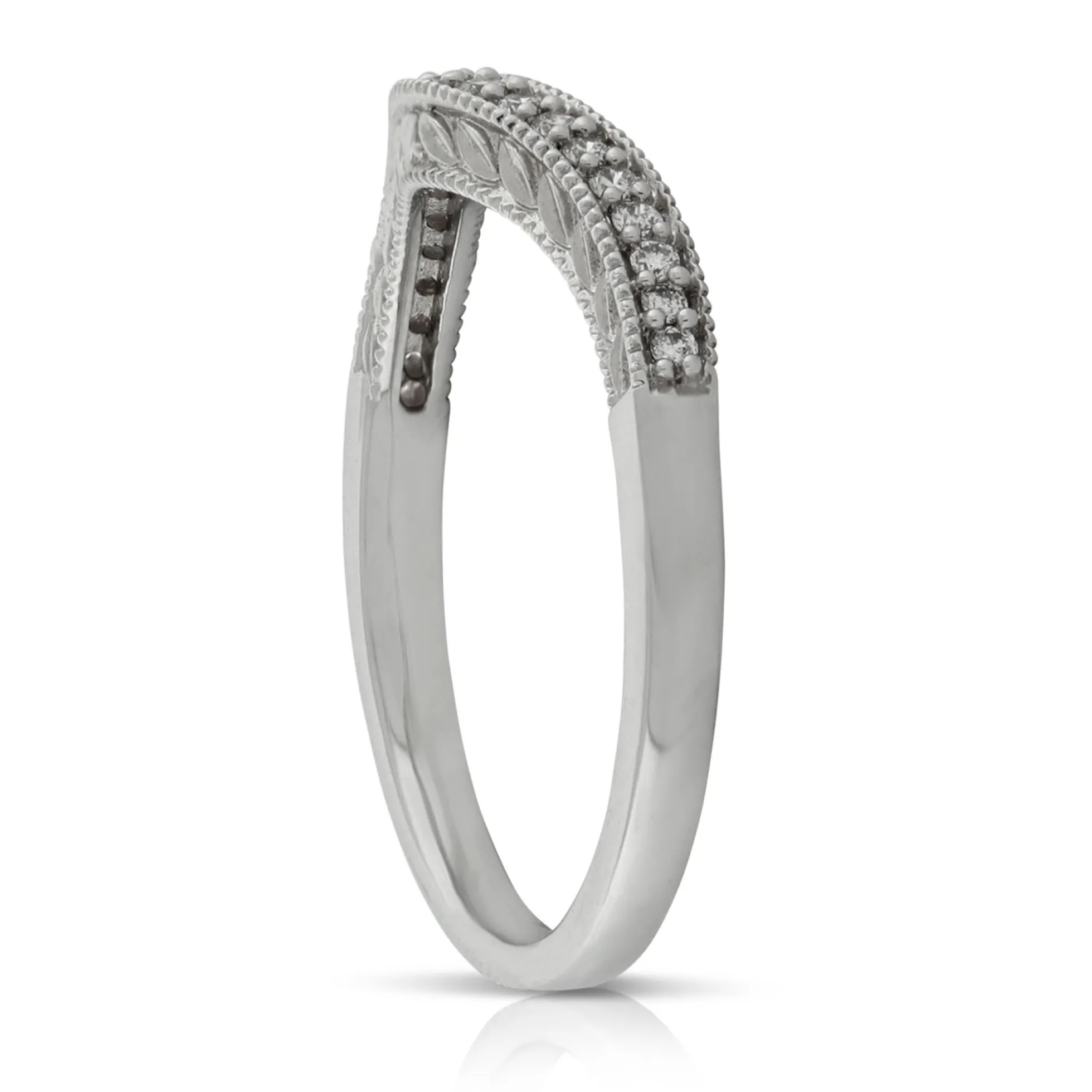 Diamond Contour Band 14K
