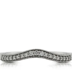 Diamond Contour Band 14K
