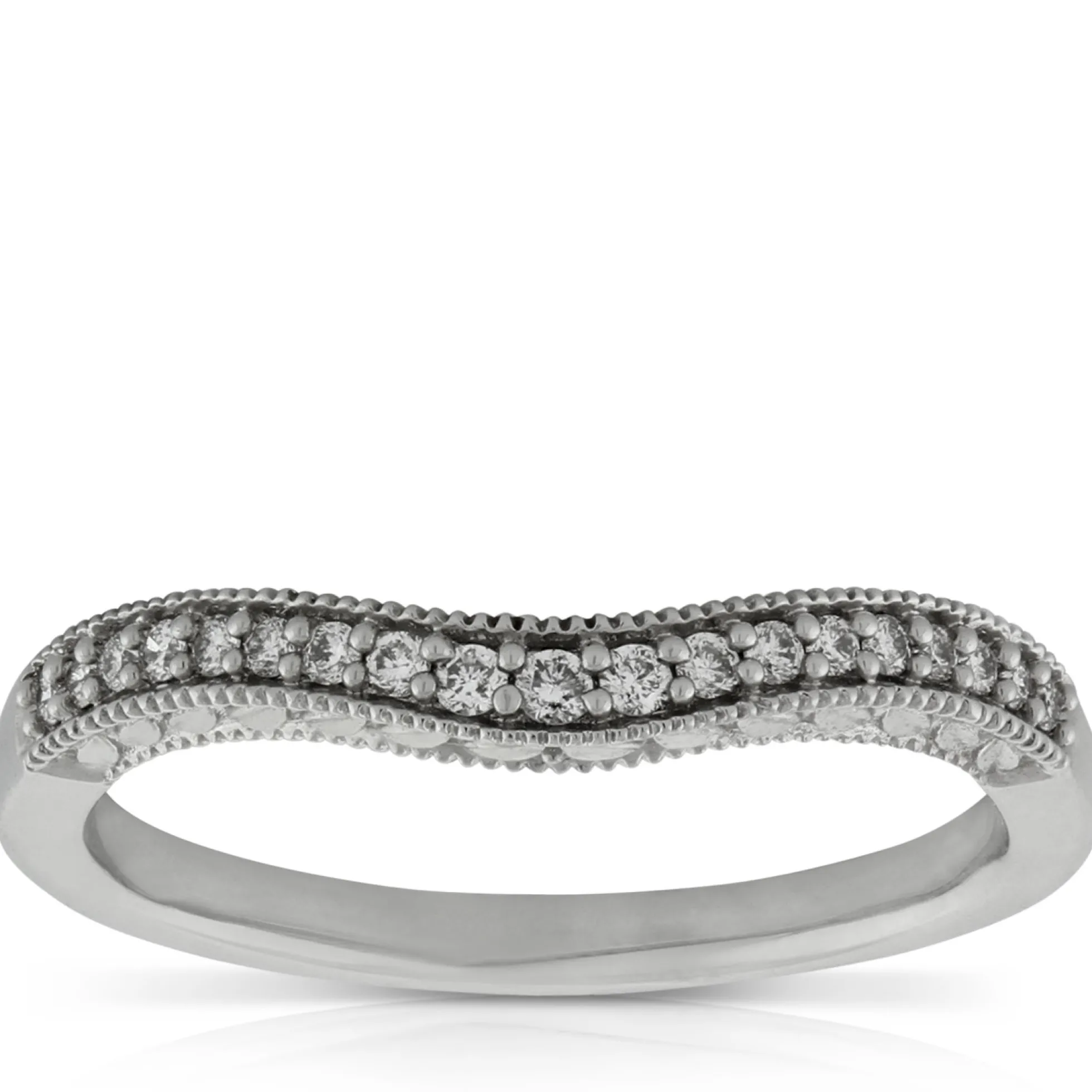 Diamond Contour Band 14K