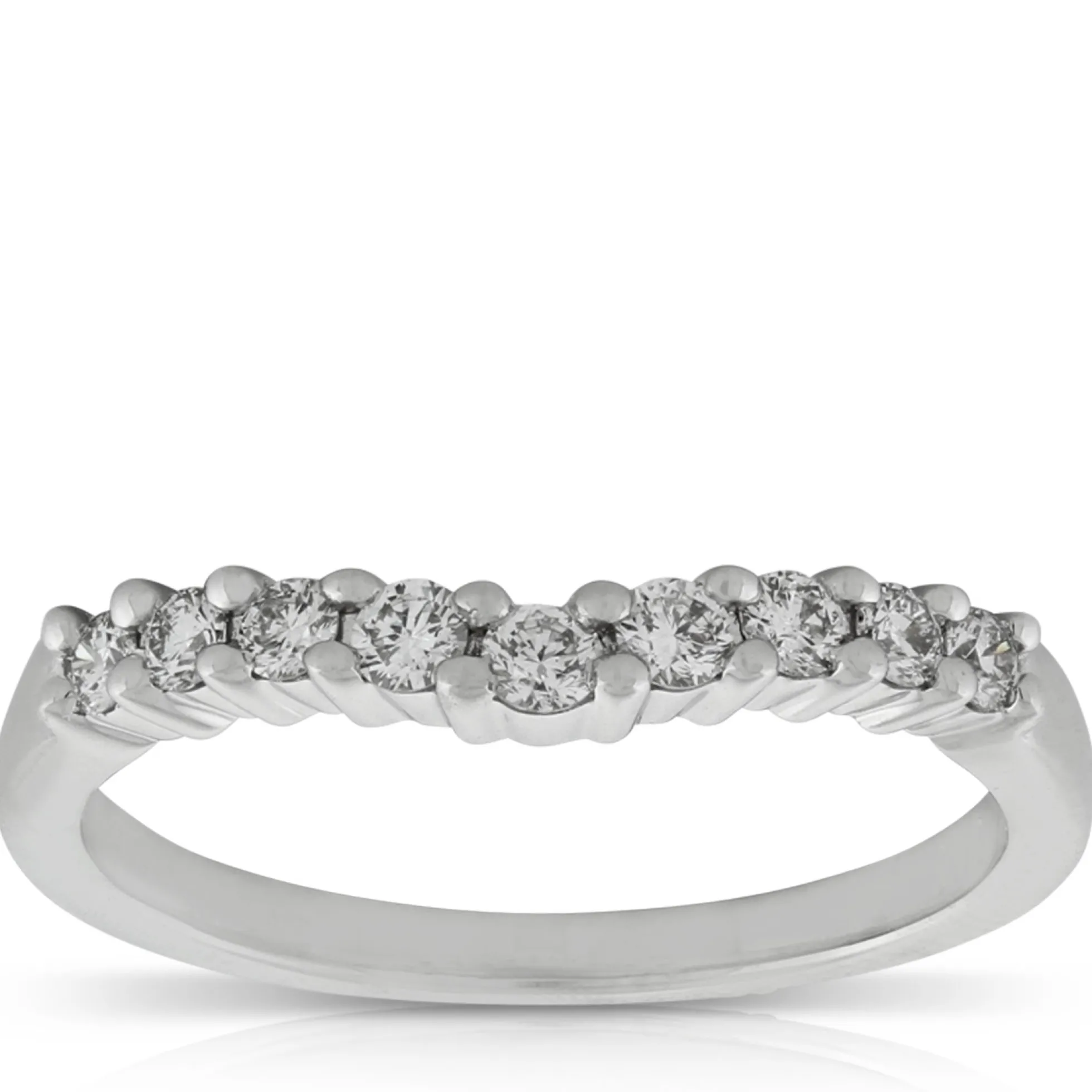 Diamond Contour Band 14K