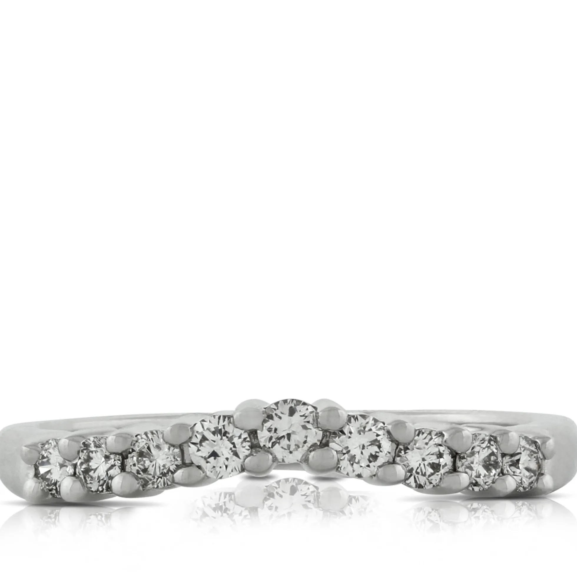 Diamond Contour Band 14K