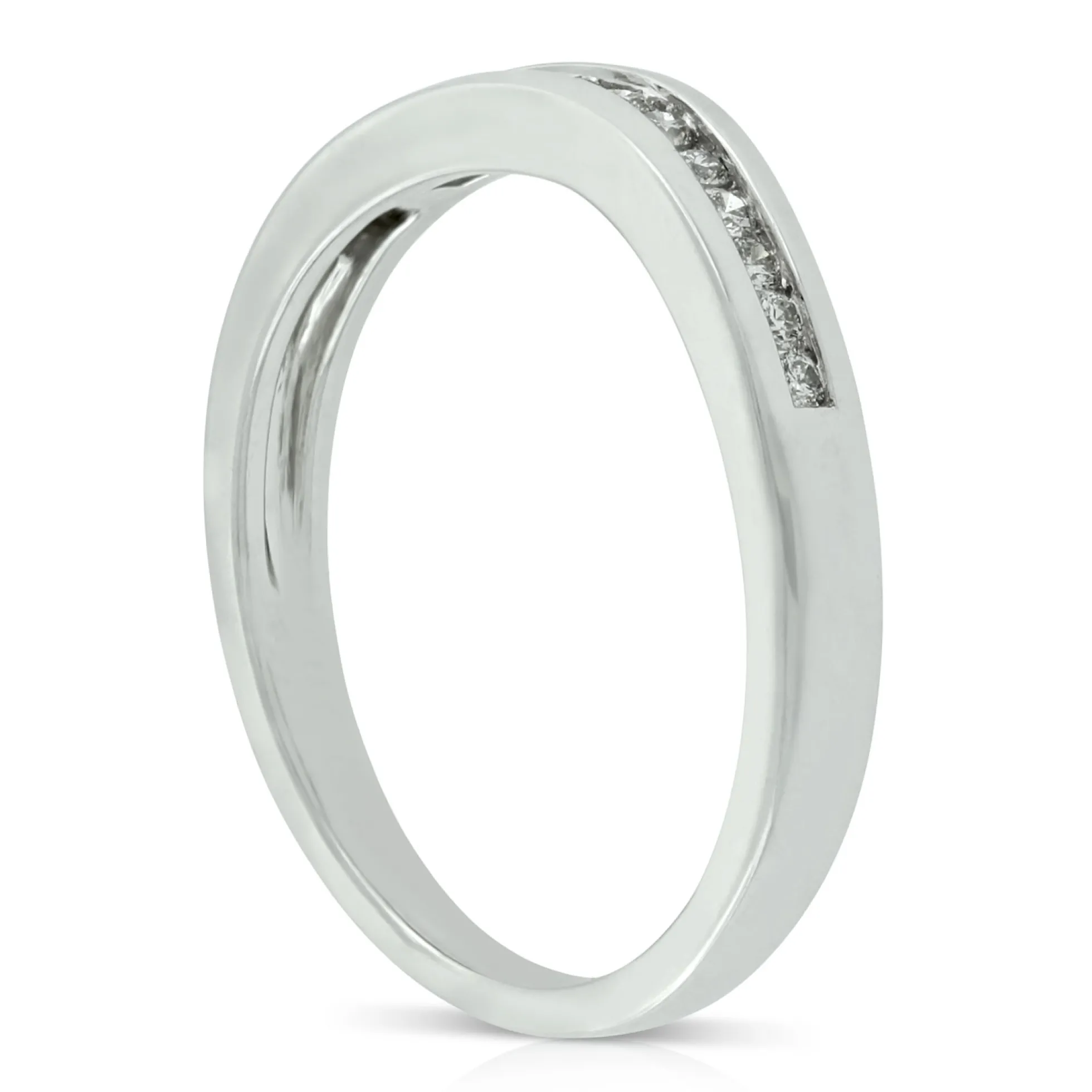 Diamond Contour Band 14K
