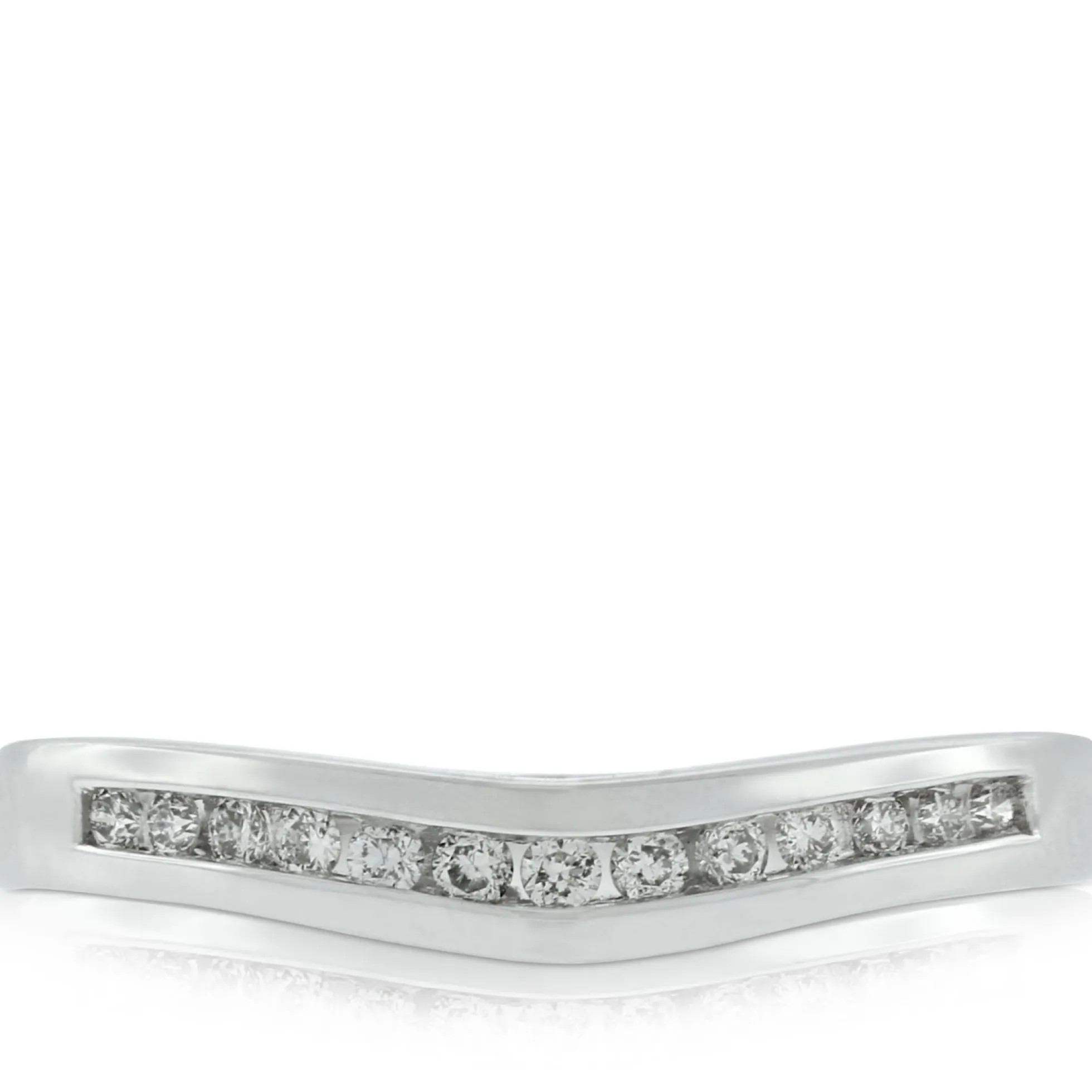 Diamond Contour Band 14K