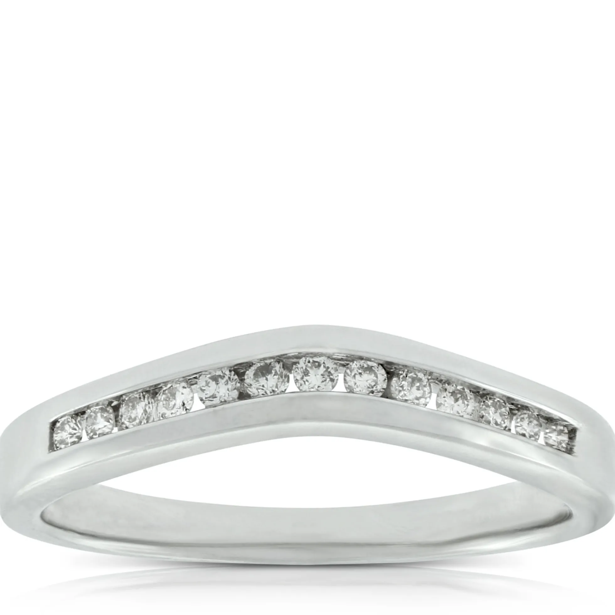 Diamond Contour Band 14K
