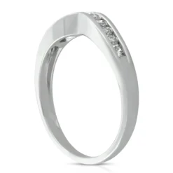 Diamond Contour Band 14K