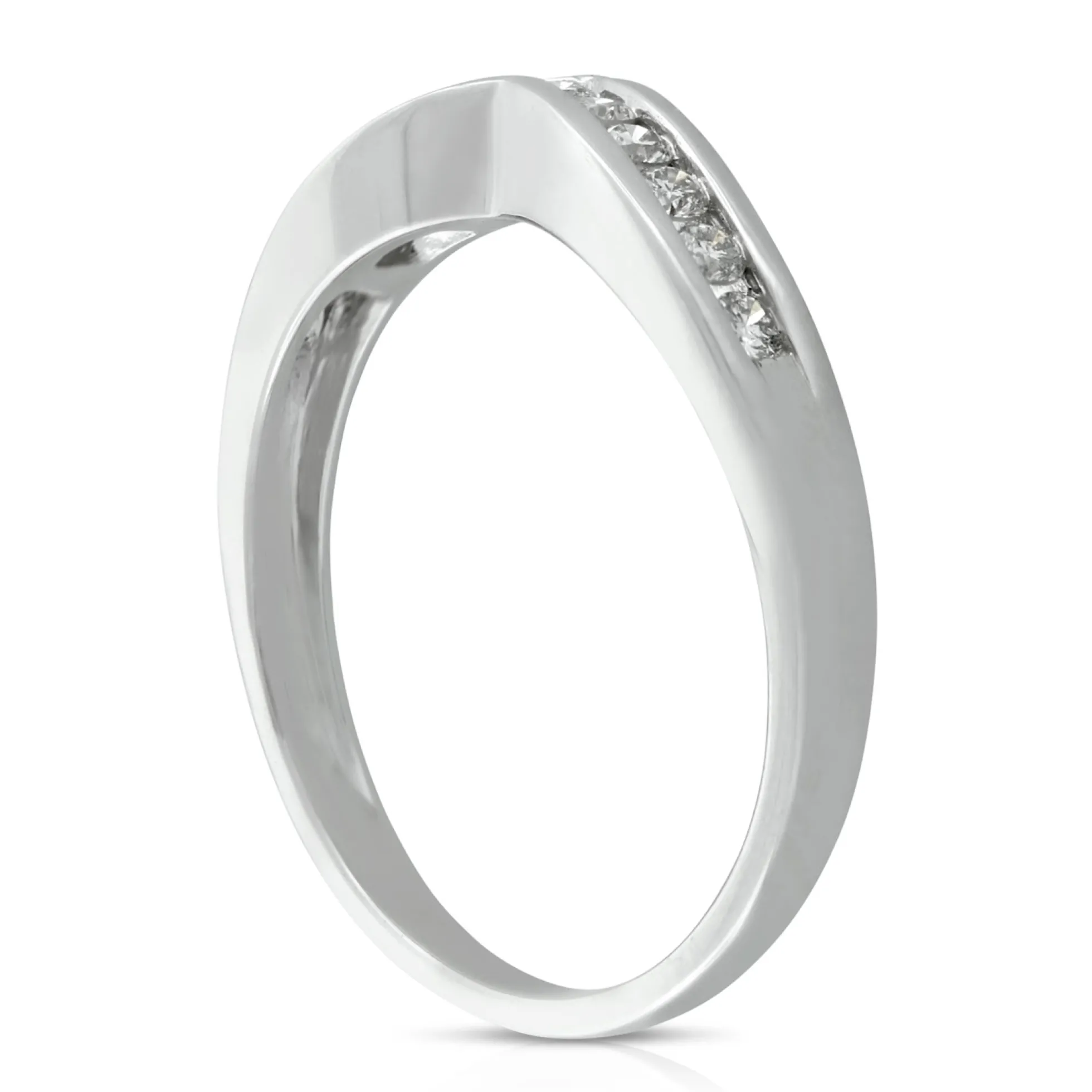 Diamond Contour Band 14K