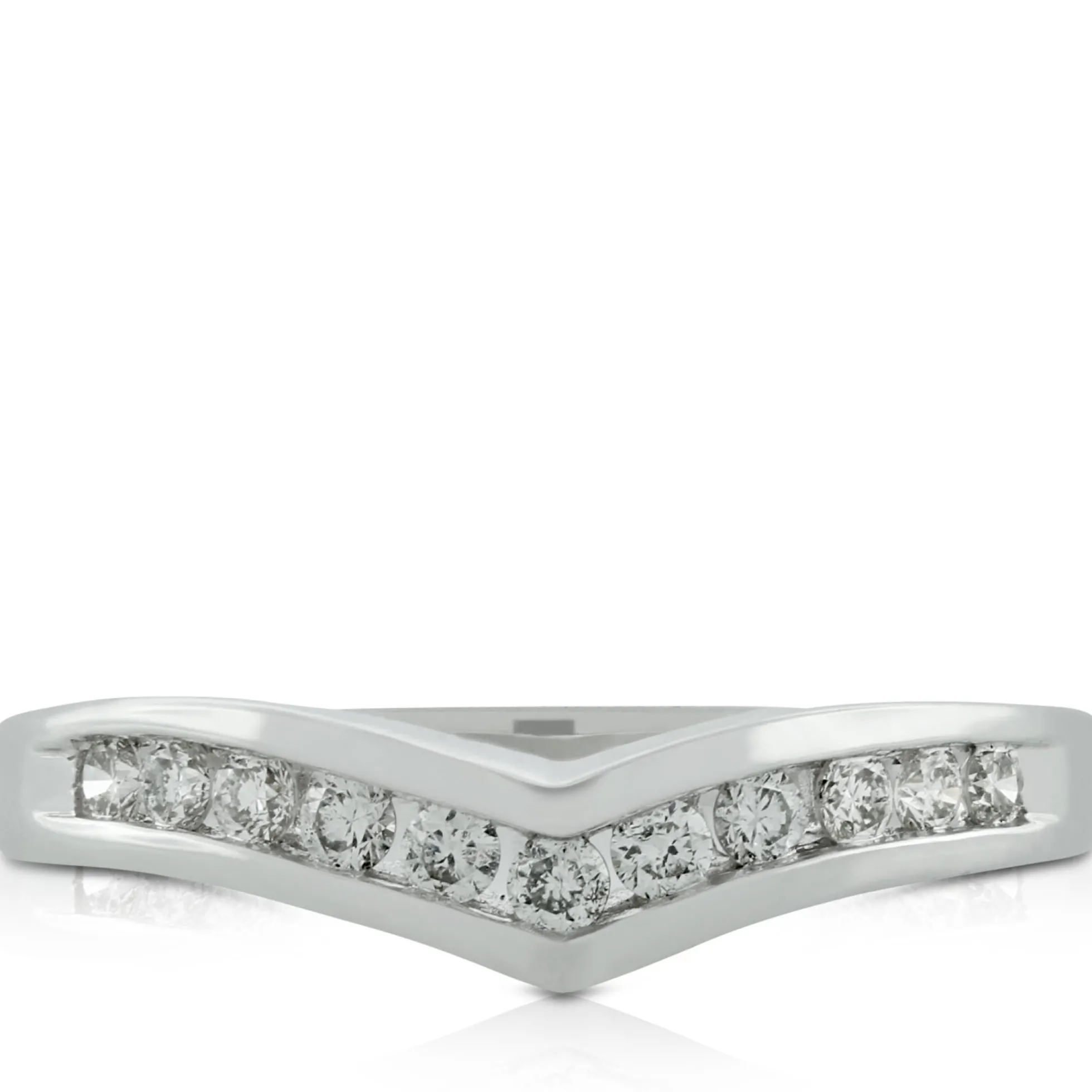 Diamond Contour Band 14K