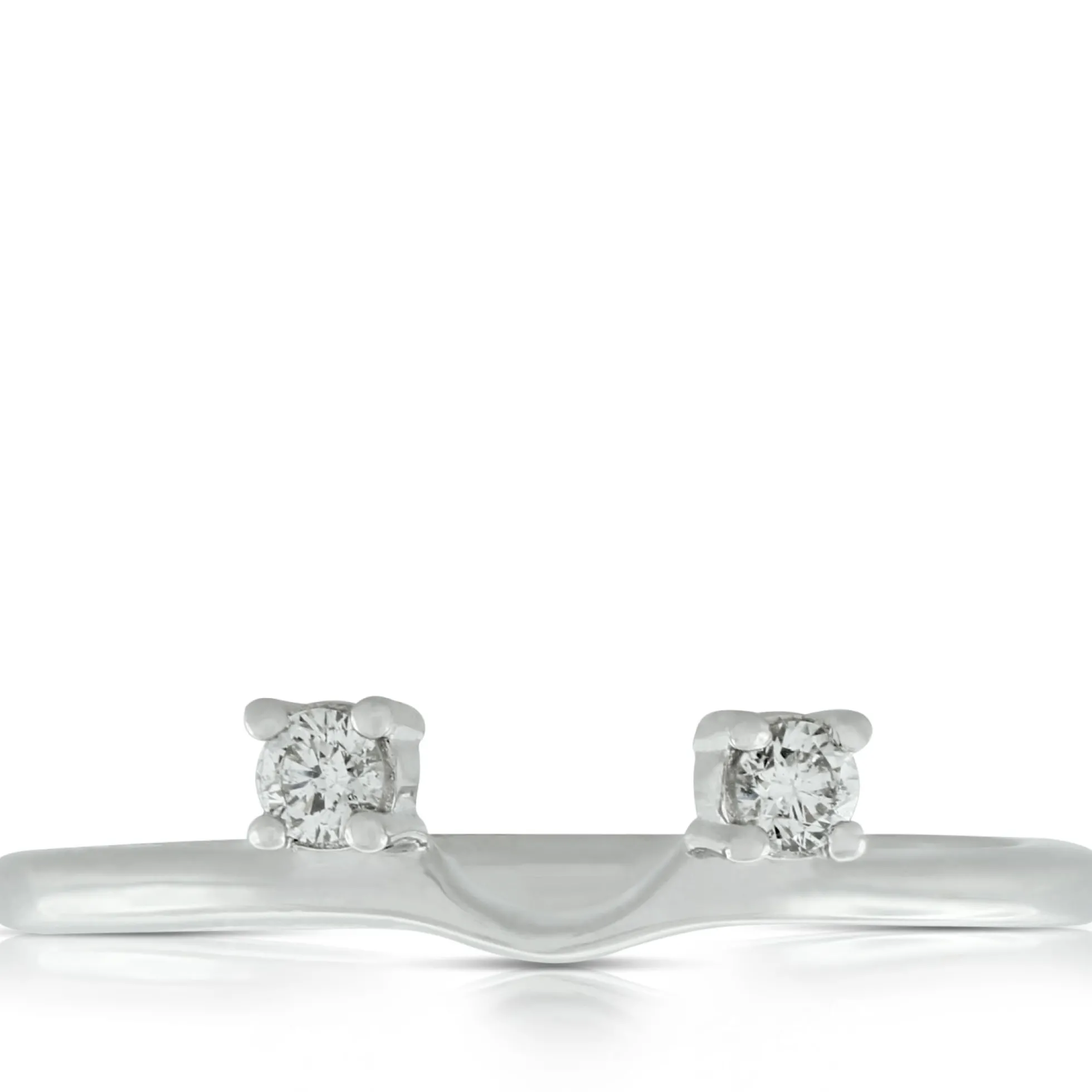 Diamond Contour Wrap Band 14K